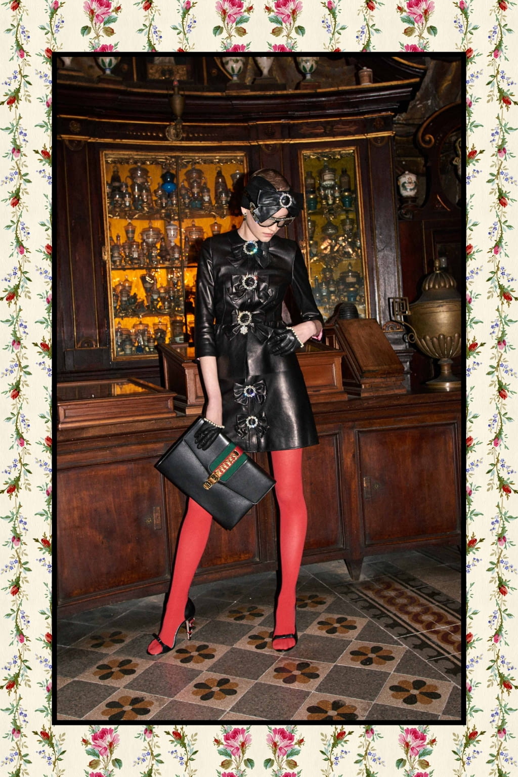 Fashion Week Milan Pre-Fall 2017 look 62 from the Gucci collection 女装