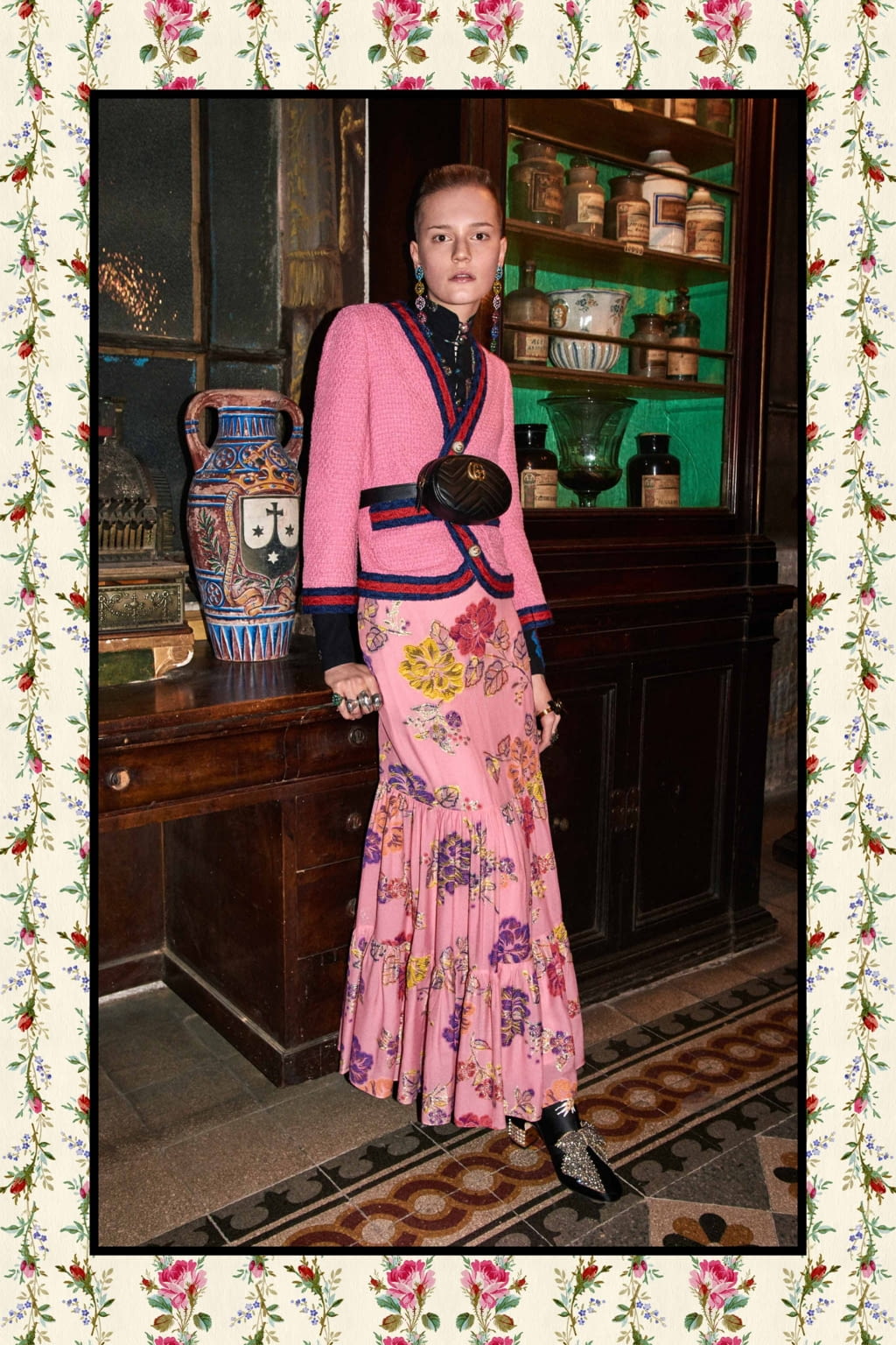 Fashion Week Milan Pre-Fall 2017 look 68 from the Gucci collection womenswear