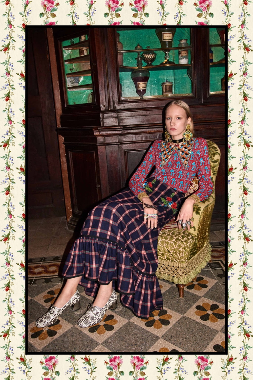 Fashion Week Milan Pre-Fall 2017 look 71 from the Gucci collection womenswear