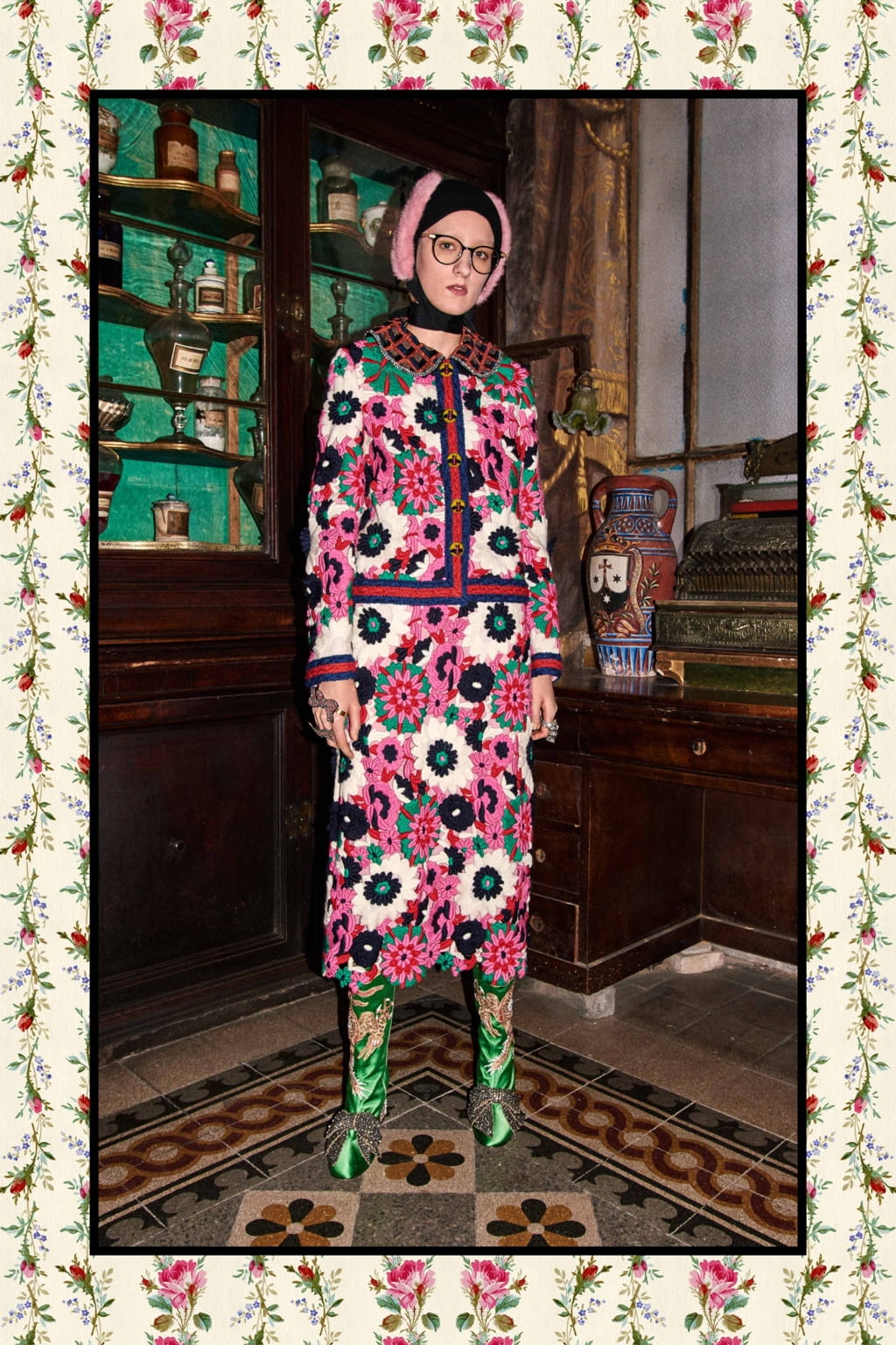 Fashion Week Milan Pre-Fall 2017 look 74 from the Gucci collection womenswear
