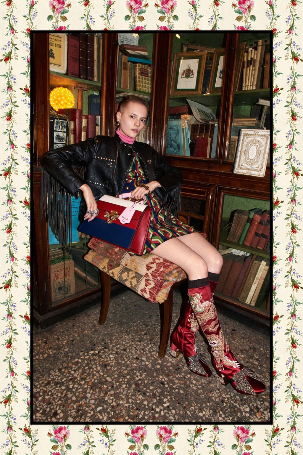 Fashion Week Milan Pre-Fall 2017 look 77 from the Gucci collection womenswear