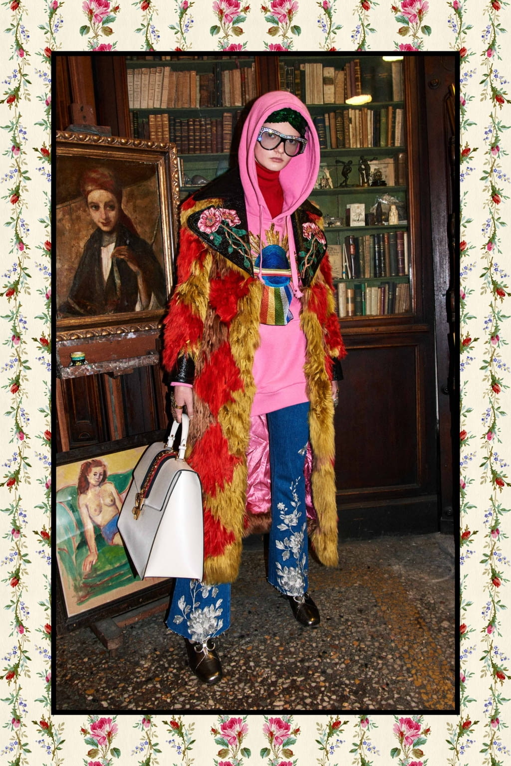 Fashion Week Milan Pre-Fall 2017 look 78 from the Gucci collection womenswear