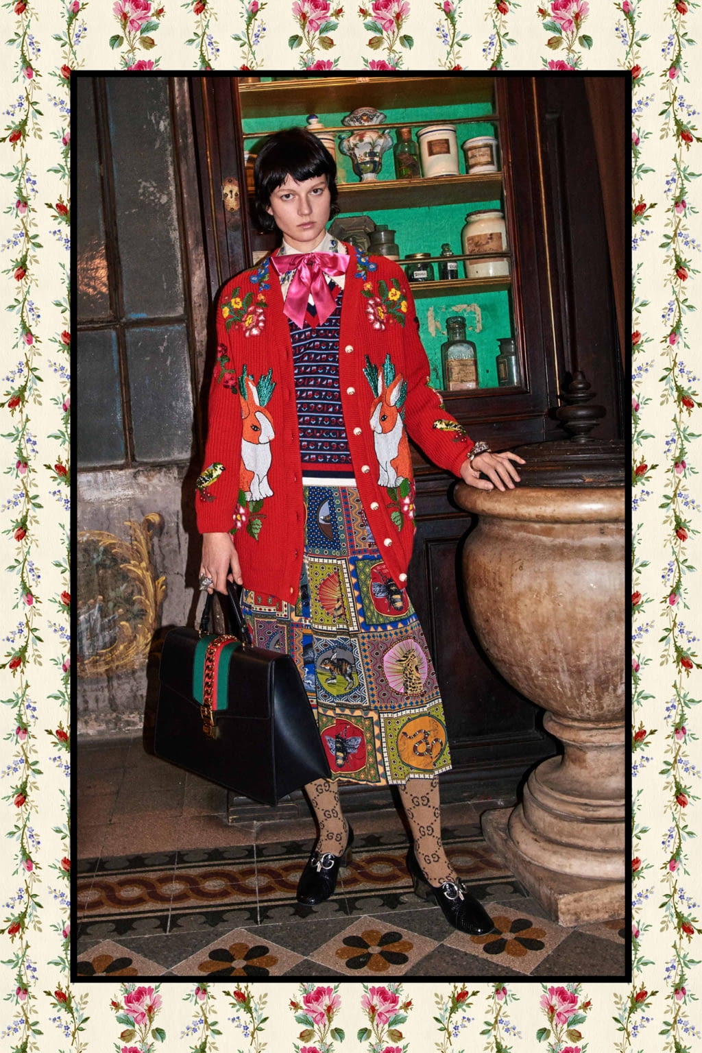 Fashion Week Milan Pre-Fall 2017 look 81 from the Gucci collection 女装