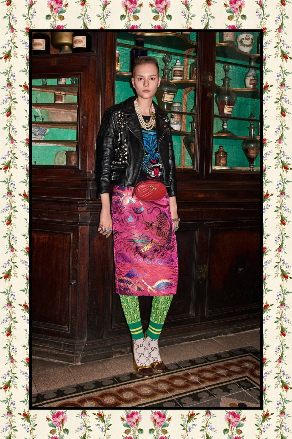 Fashion Week Milan Pre-Fall 2017 look 83 from the Gucci collection womenswear