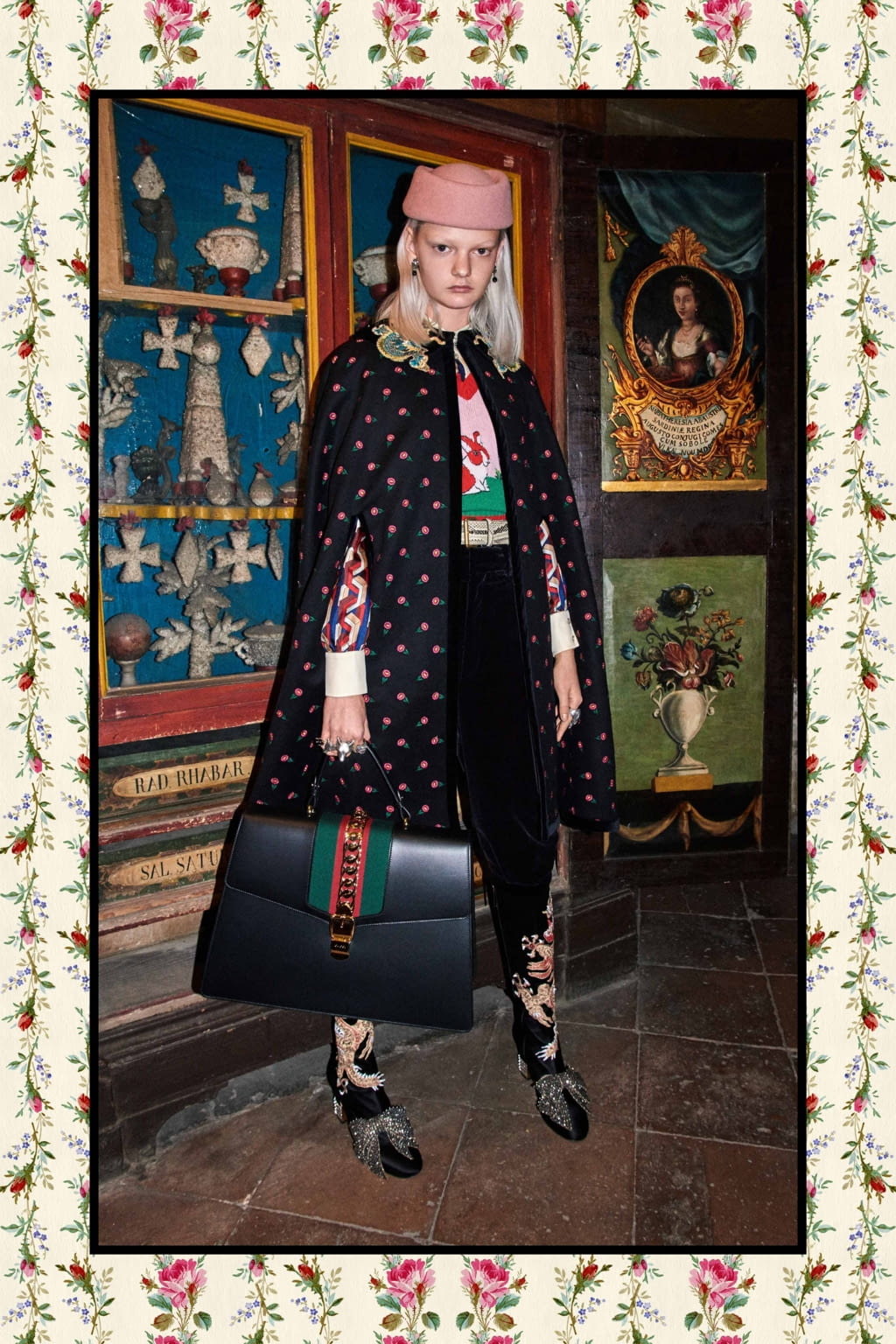 Fashion Week Milan Pre-Fall 2017 look 84 from the Gucci collection womenswear