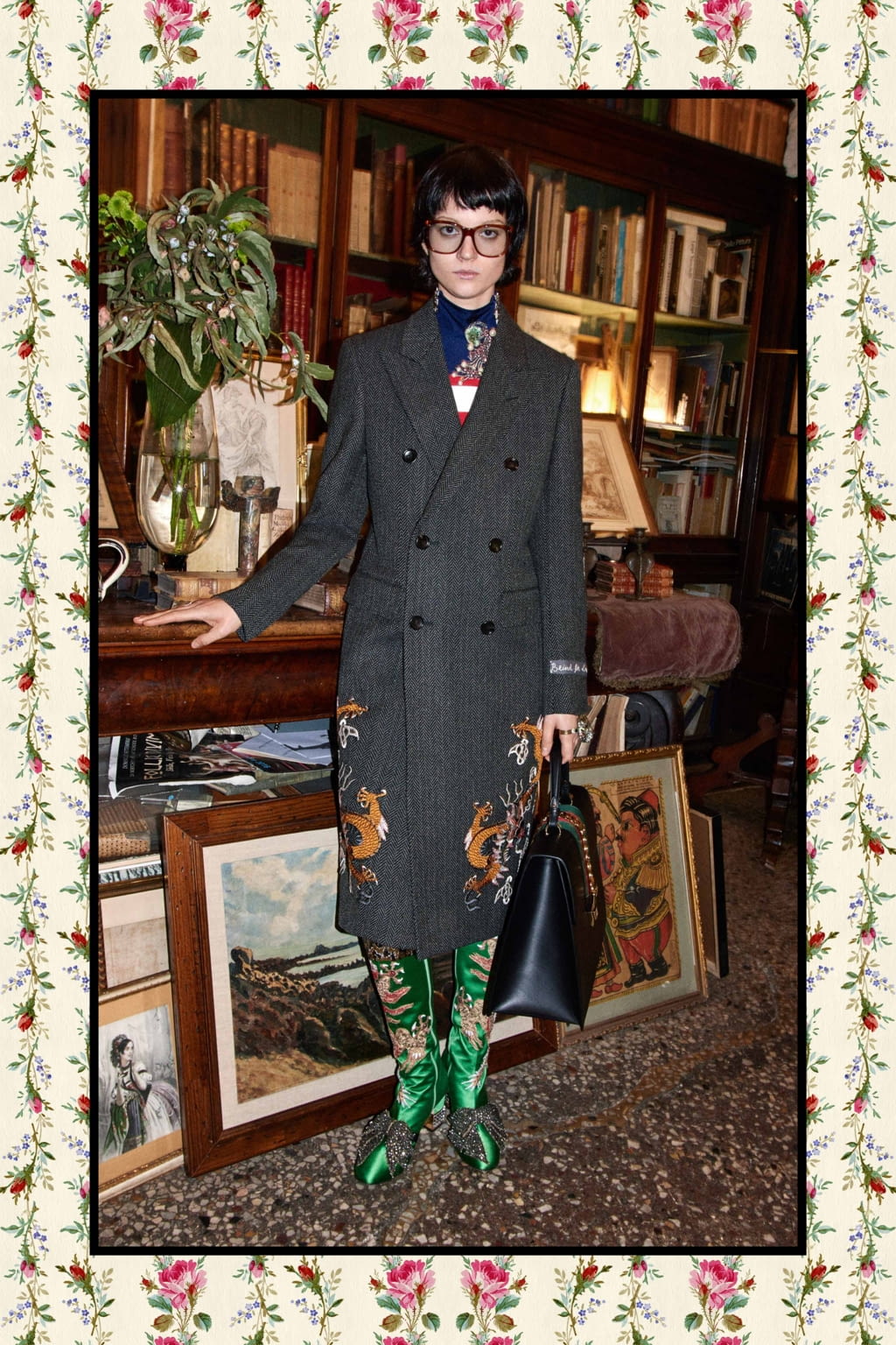 Fashion Week Milan Pre-Fall 2017 look 86 from the Gucci collection womenswear
