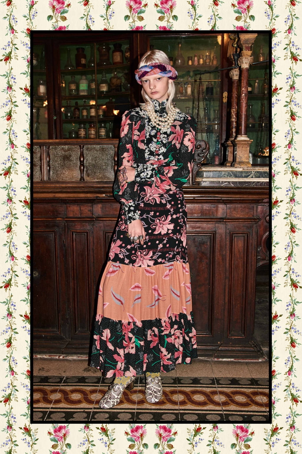 Fashion Week Milan Pre-Fall 2017 look 9 from the Gucci collection womenswear