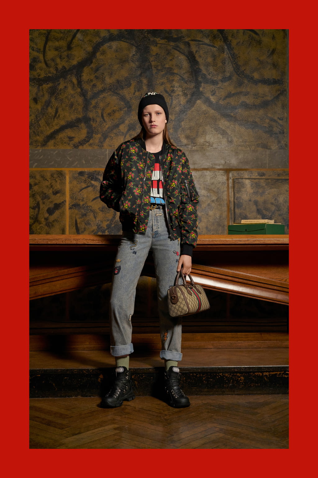 Fashion Week Milan Pre-Fall 2018 look 2 de la collection Gucci womenswear