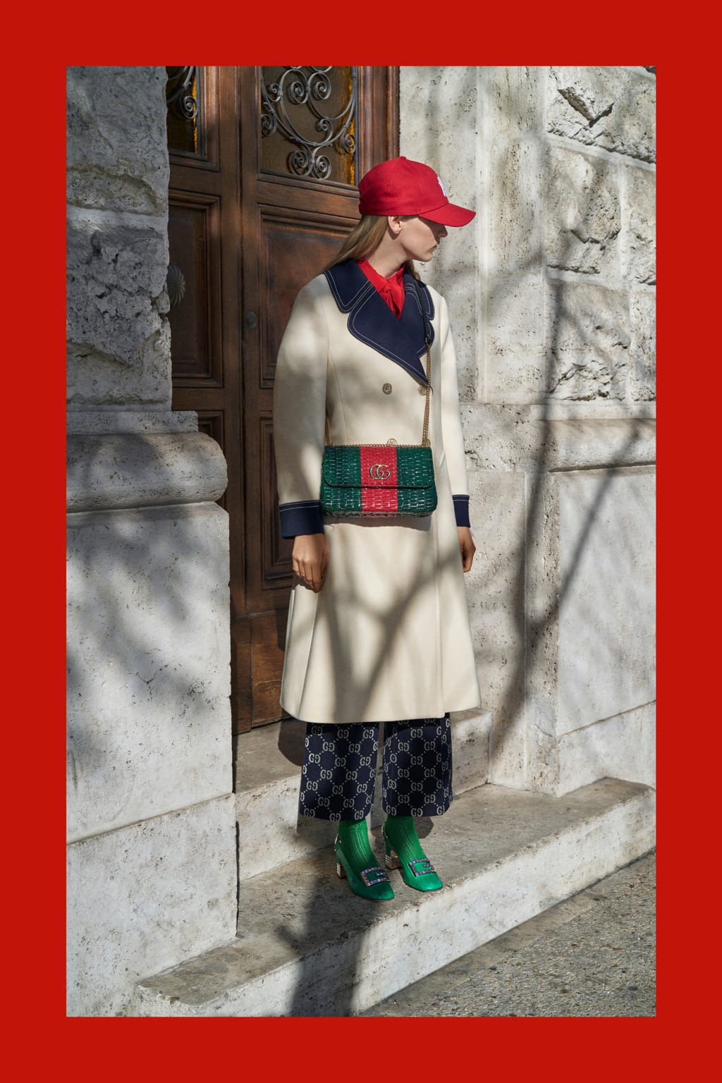 Fashion Week Milan Pre-Fall 2018 look 62 from the Gucci collection womenswear