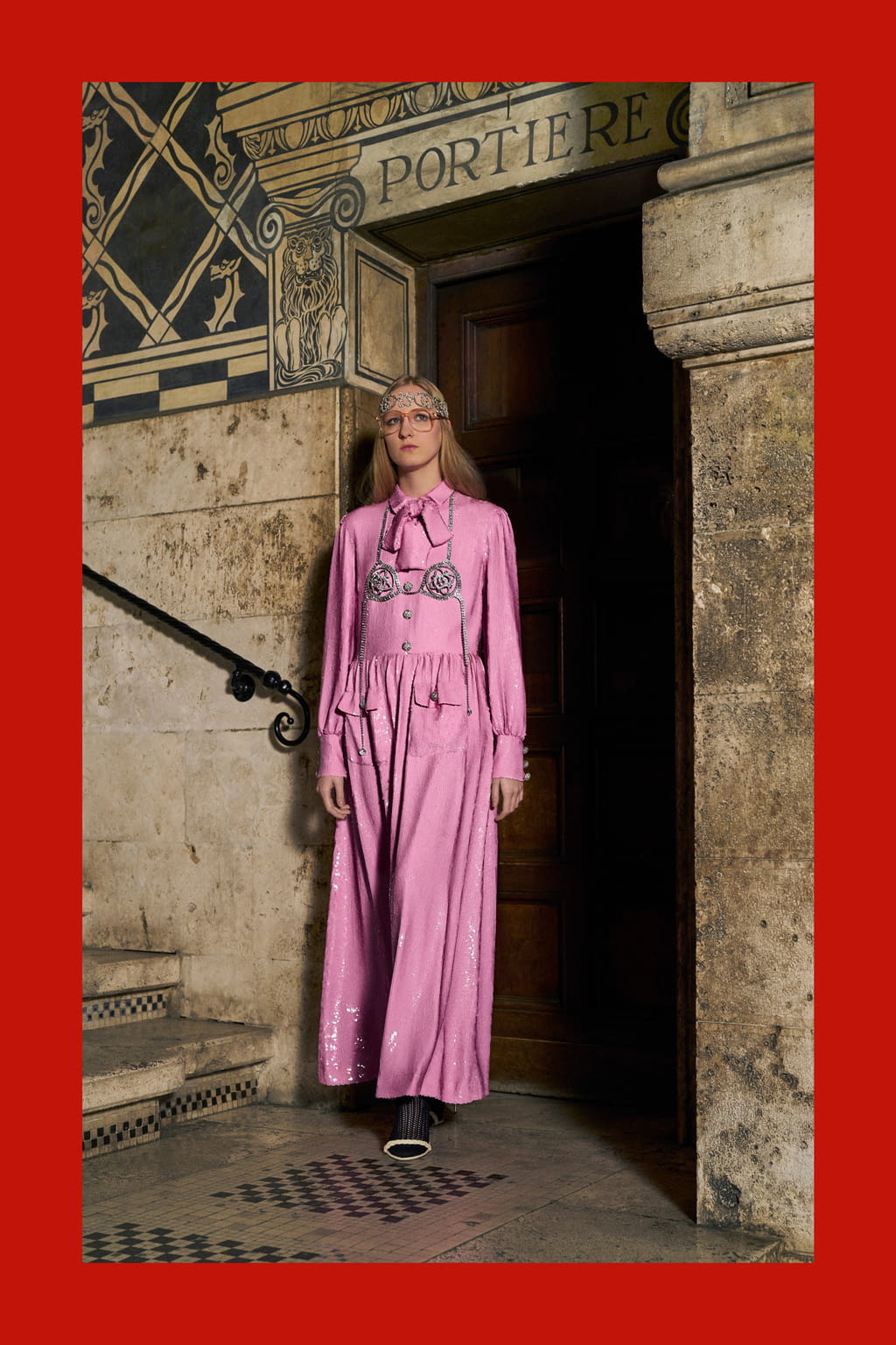 Fashion Week Milan Pre-Fall 2018 look 7 de la collection Gucci womenswear