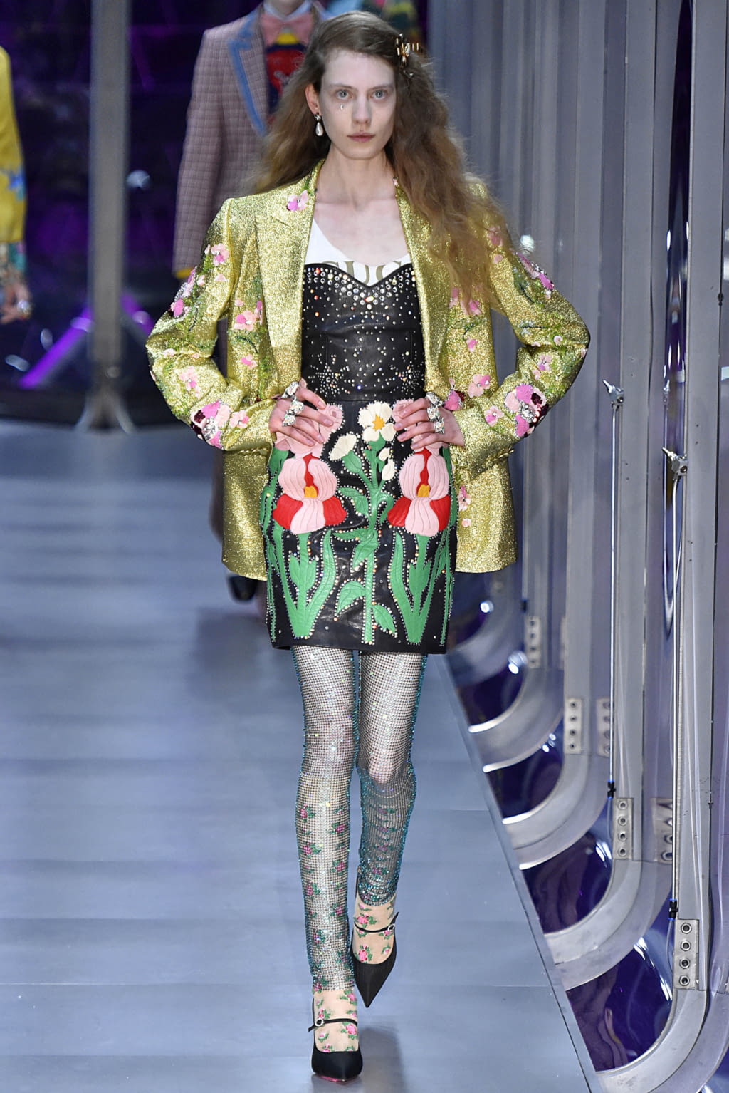 Fashion Week Milan Fall/Winter 2017 look 11 from the Gucci collection 女装