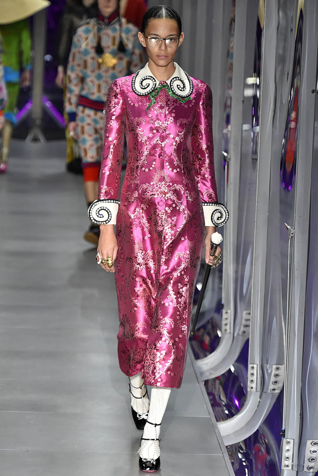 Fashion Week Milan Fall/Winter 2017 look 20 from the Gucci collection womenswear