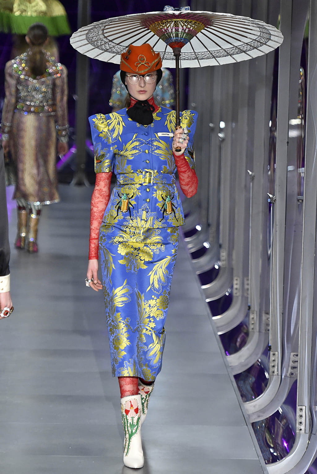 Fashion Week Milan Fall/Winter 2017 look 35 de la collection Gucci womenswear