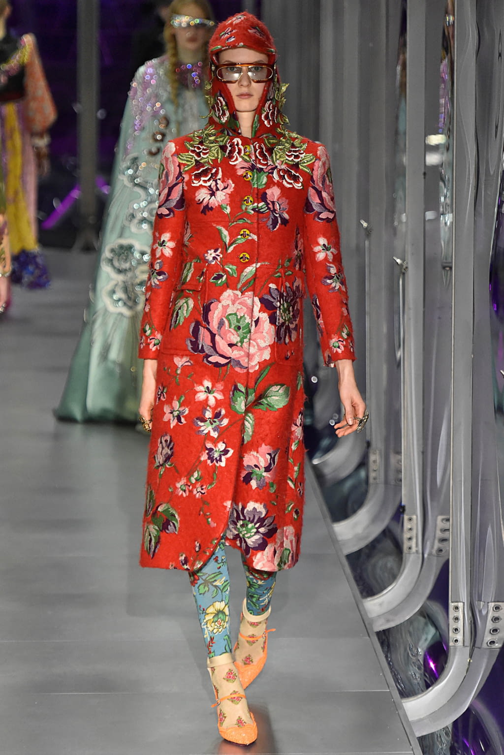 Fashion Week Milan Fall/Winter 2017 look 47 from the Gucci collection womenswear