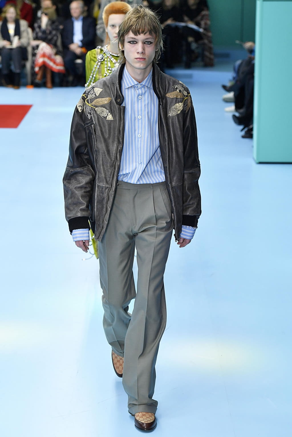 Fashion Week Milan Fall/Winter 2018 look 11 from the Gucci collection 男装