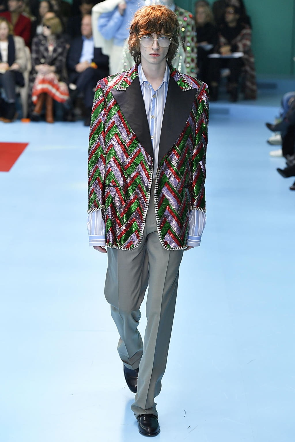 Fashion Week Milan Fall/Winter 2018 look 17 from the Gucci collection 男装
