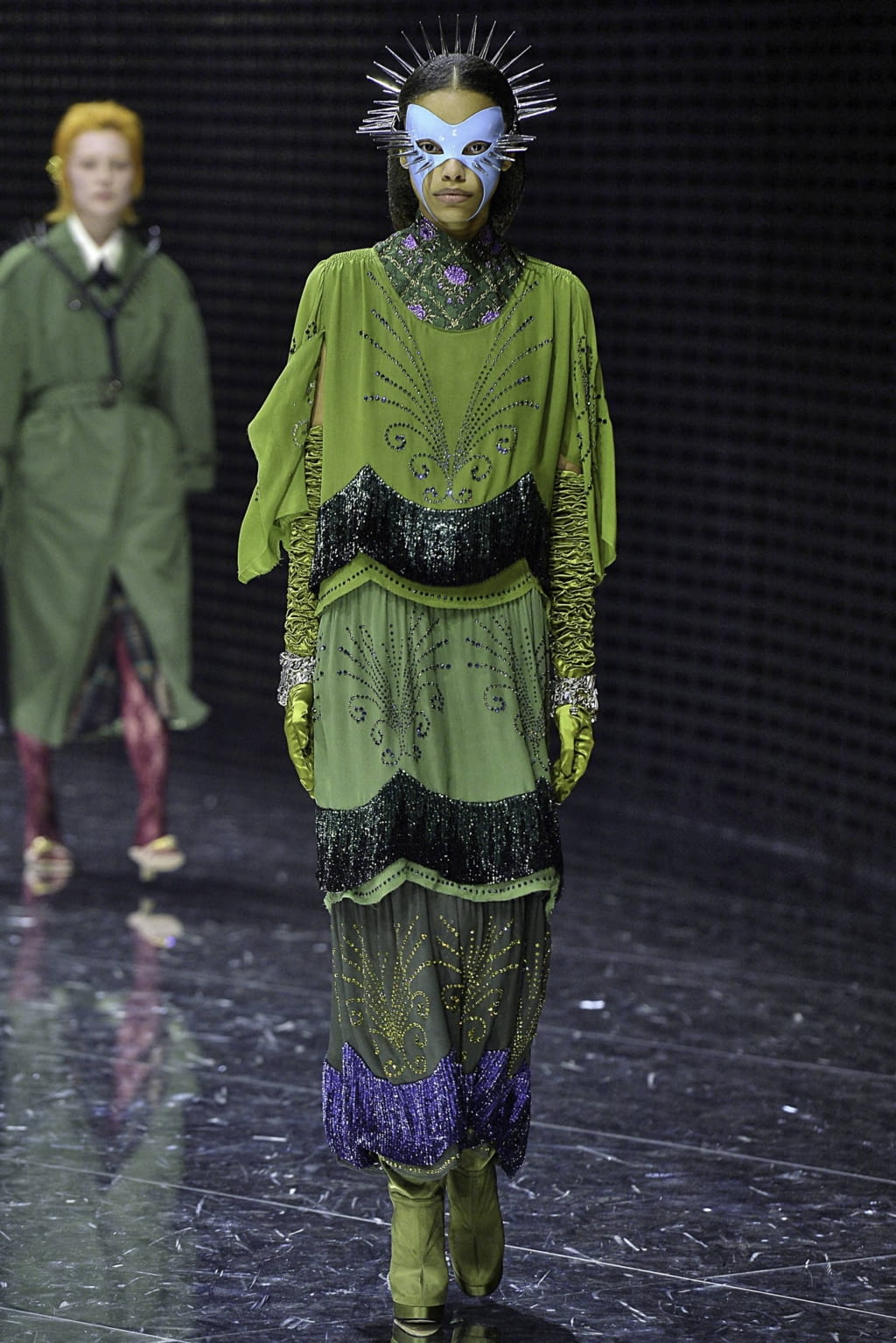 Fashion Week Milan Fall/Winter 2019 look 38 from the Gucci collection womenswear