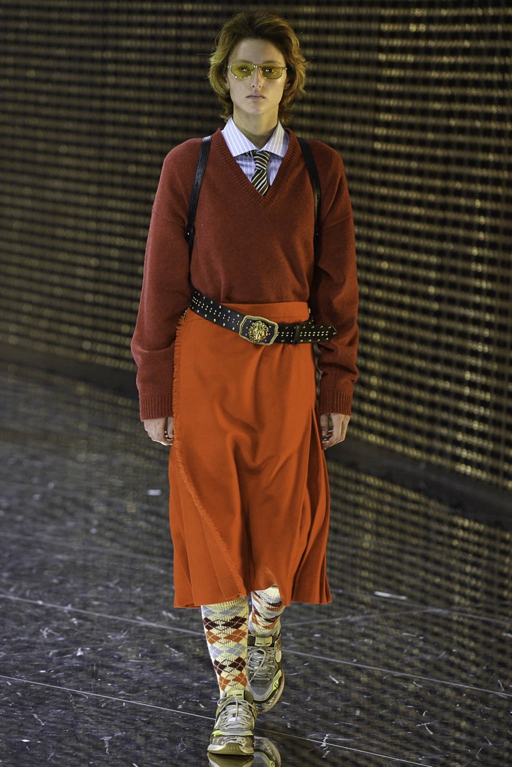 Fashion Week Milan Fall/Winter 2019 look 60 from the Gucci collection 女装