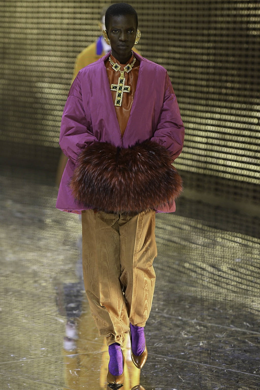 Fashion Week Milan Fall/Winter 2019 look 66 from the Gucci collection womenswear