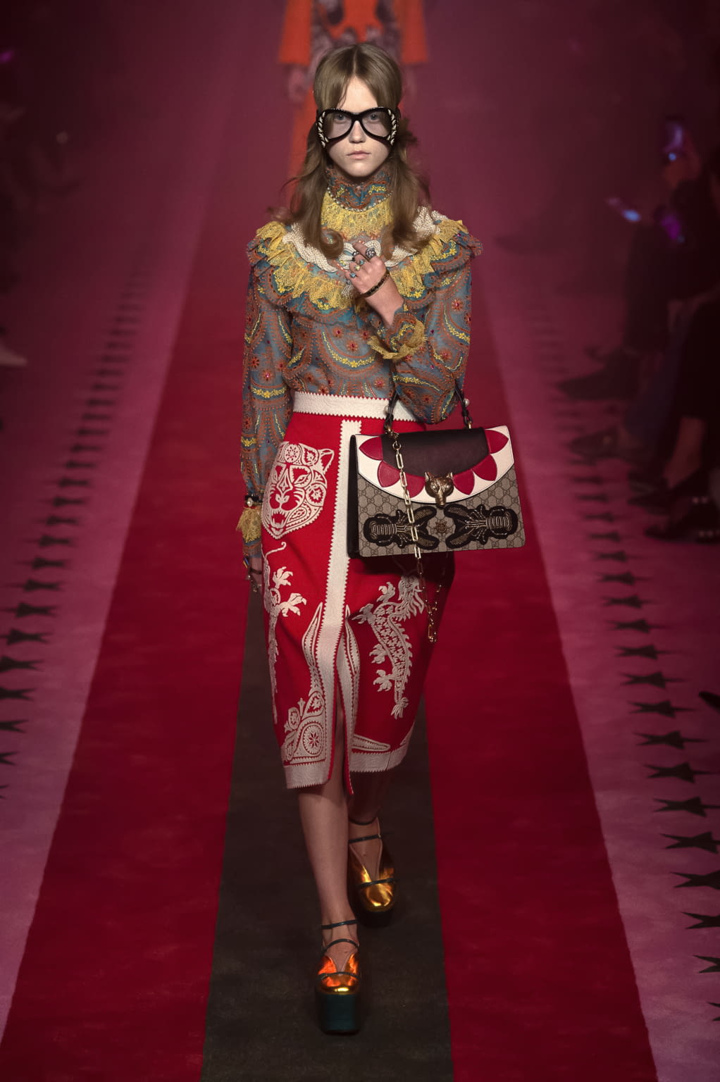 Fashion Week Milan Spring/Summer 2017 look 10 from the Gucci collection 女装