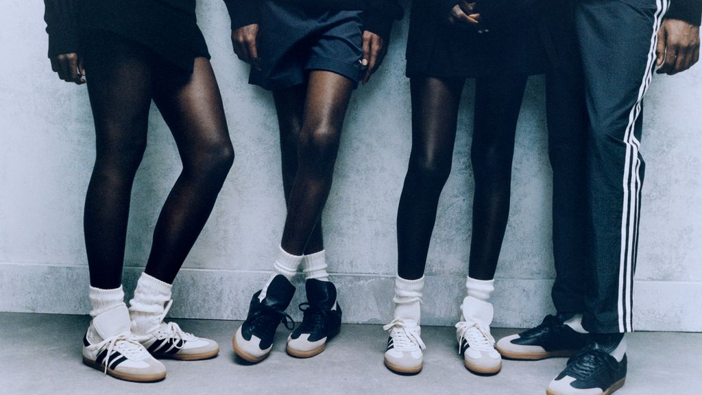 Fashion Week Paris Fall/Winter 2023 look 1 de la collection Adidas x Pharrell Williams womenswear