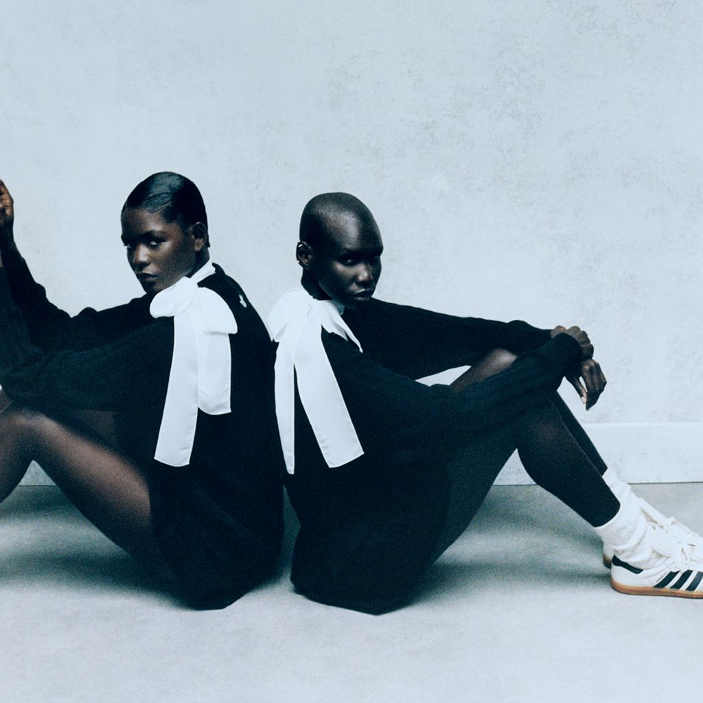 Fashion Week Paris Fall/Winter 2023 look 3 de la collection Adidas x Pharrell Williams womenswear