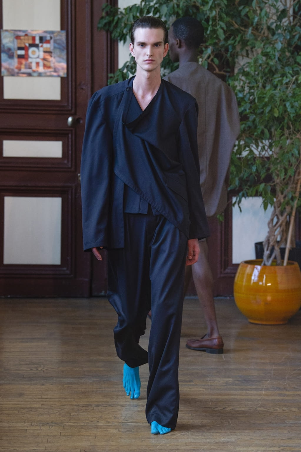 Fashion Week Paris Spring/Summer 2019 look 18 from the Hed Mayner collection menswear