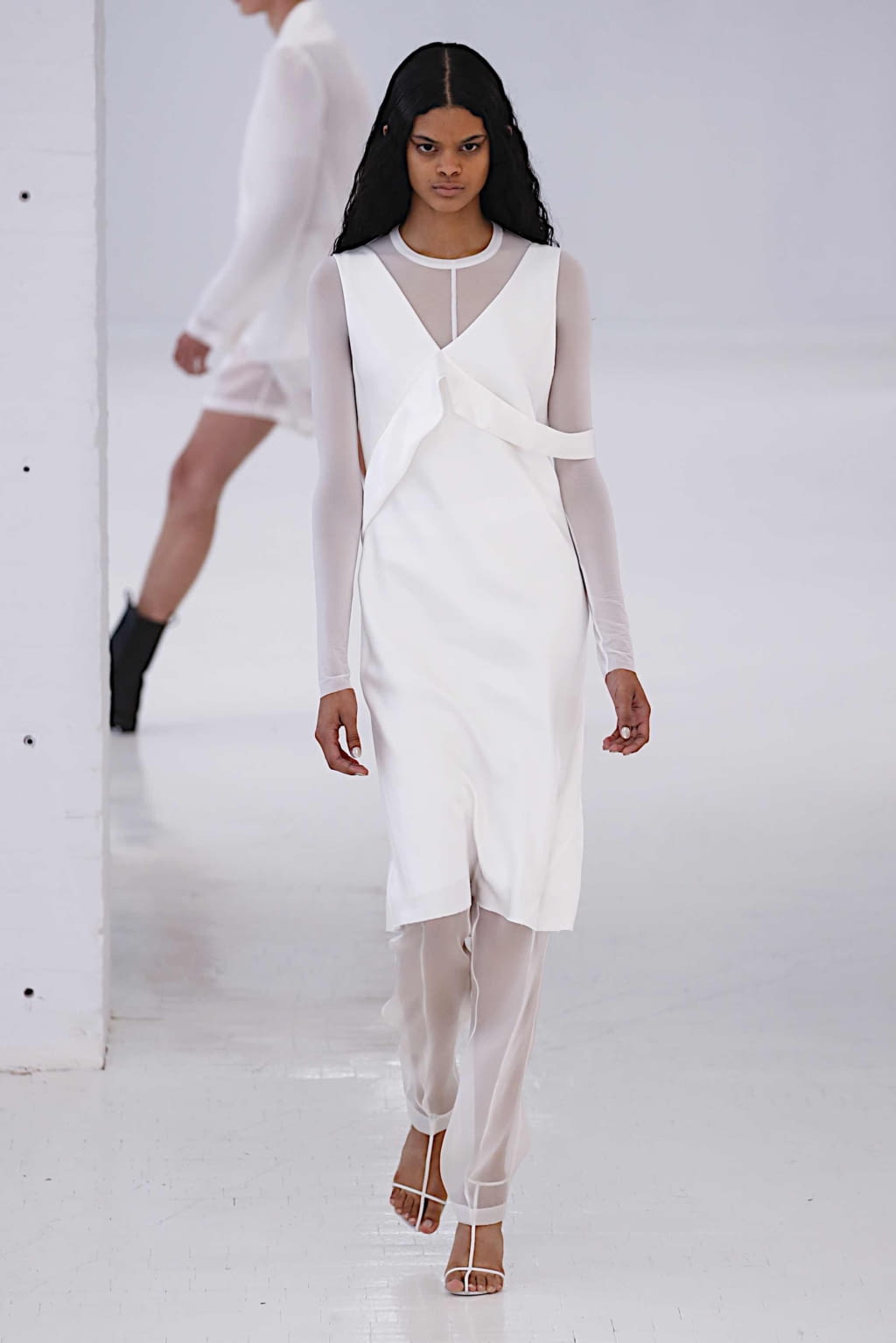 Fashion Week New York Spring/Summer 2020 look 1 from the Helmut Lang collection womenswear