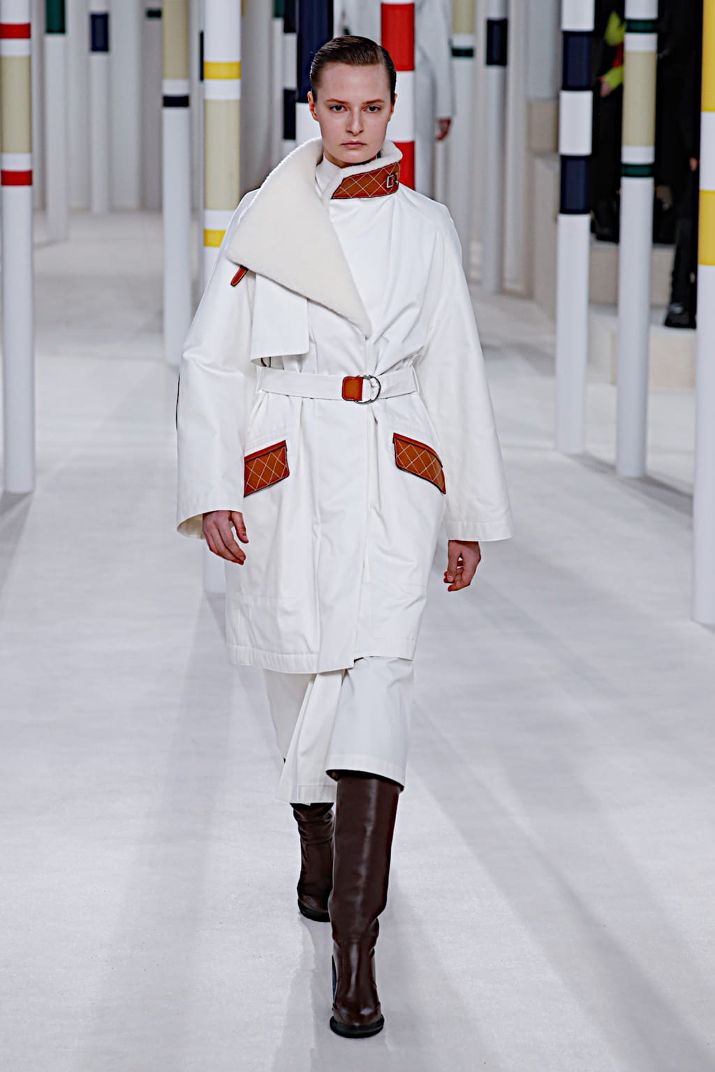 Fashion Week Paris Fall/Winter 2020 look 3 de la collection Hermès womenswear