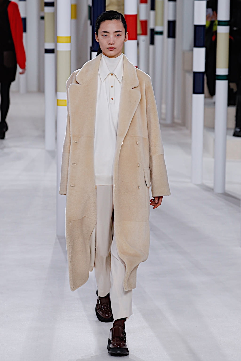 Fashion Week Paris Fall/Winter 2020 look 50 from the Hermès collection 女装