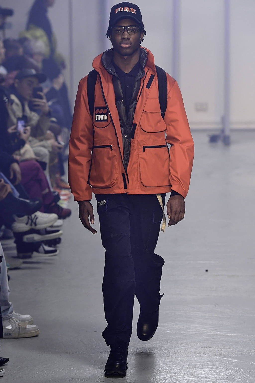 Fashion Week Paris Fall/Winter 2019 look 6 from the Heron Preston collection menswear