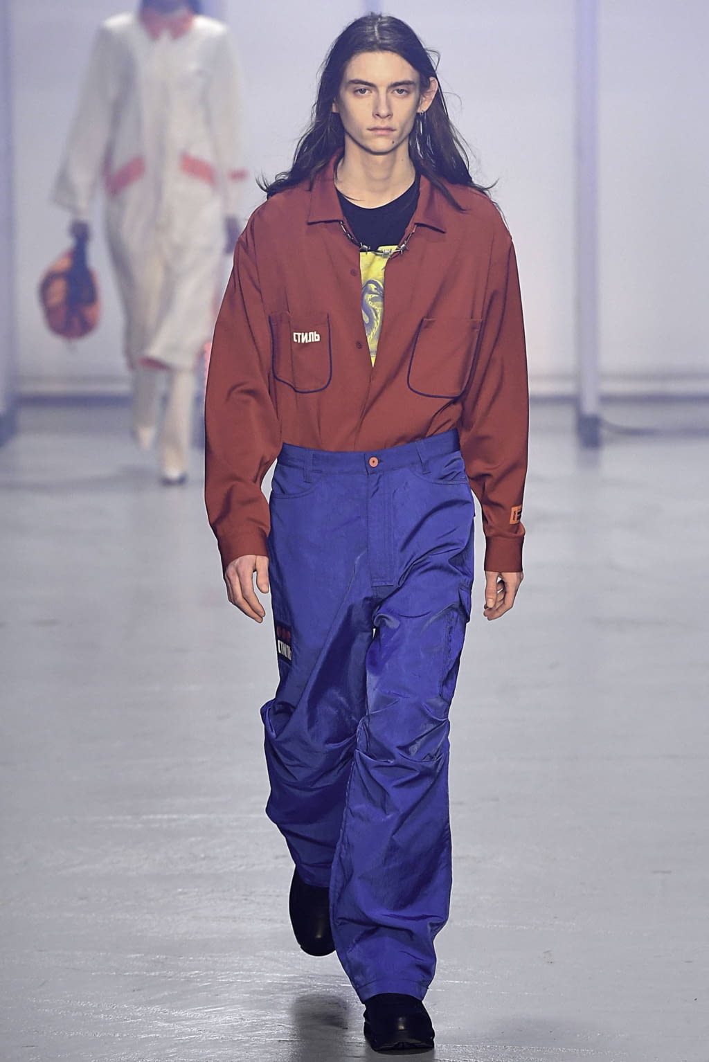 Fashion Week Paris Fall/Winter 2019 look 8 from the Heron Preston collection menswear