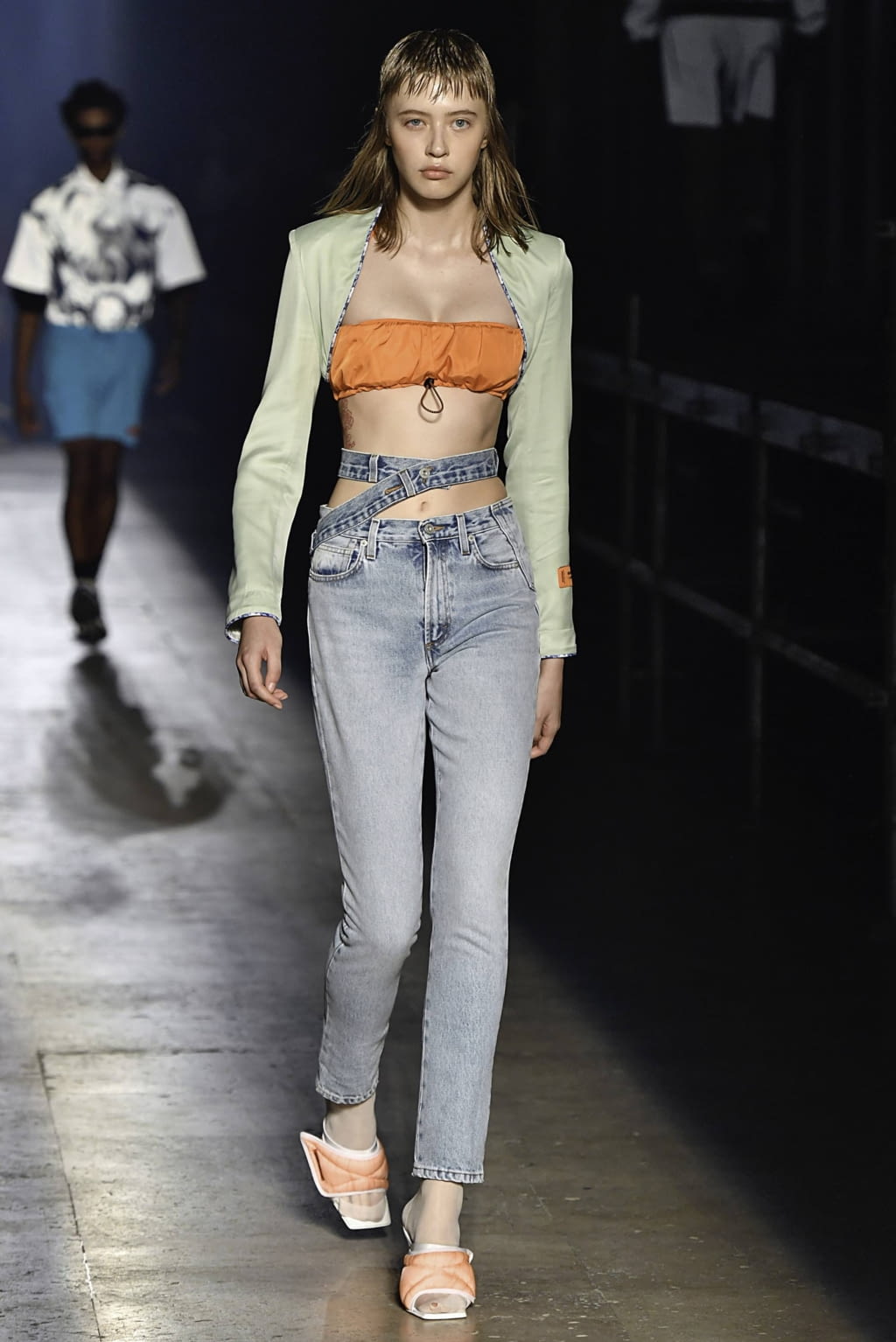Fashion Week Paris Spring/Summer 2020 look 9 de la collection Heron Preston menswear