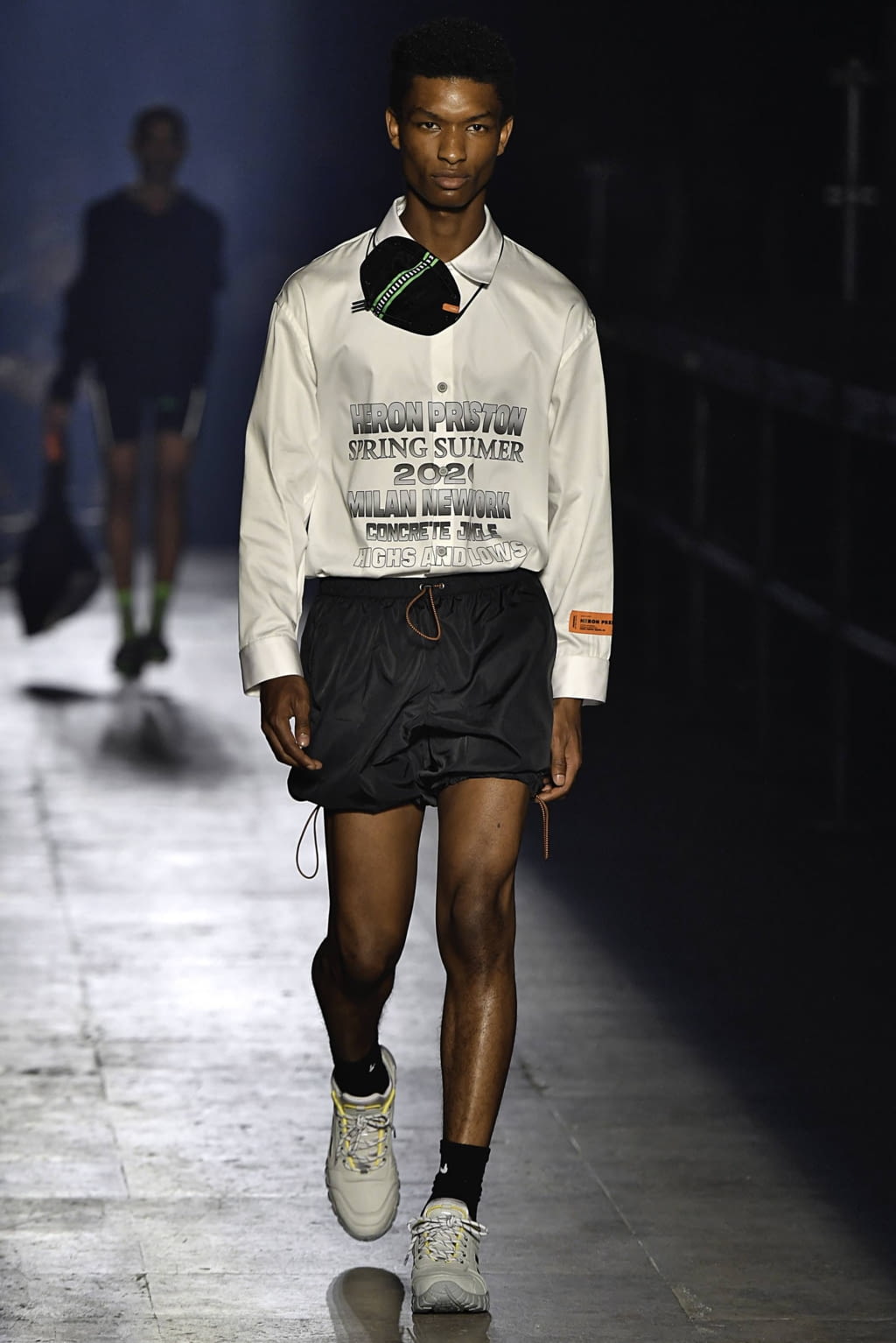 Fashion Week Paris Spring/Summer 2020 look 13 from the Heron Preston collection menswear