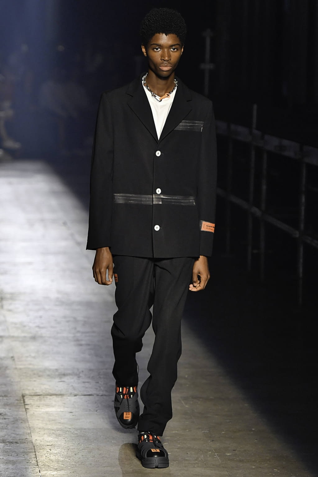 Fashion Week Paris Spring/Summer 2020 look 39 from the Heron Preston collection menswear