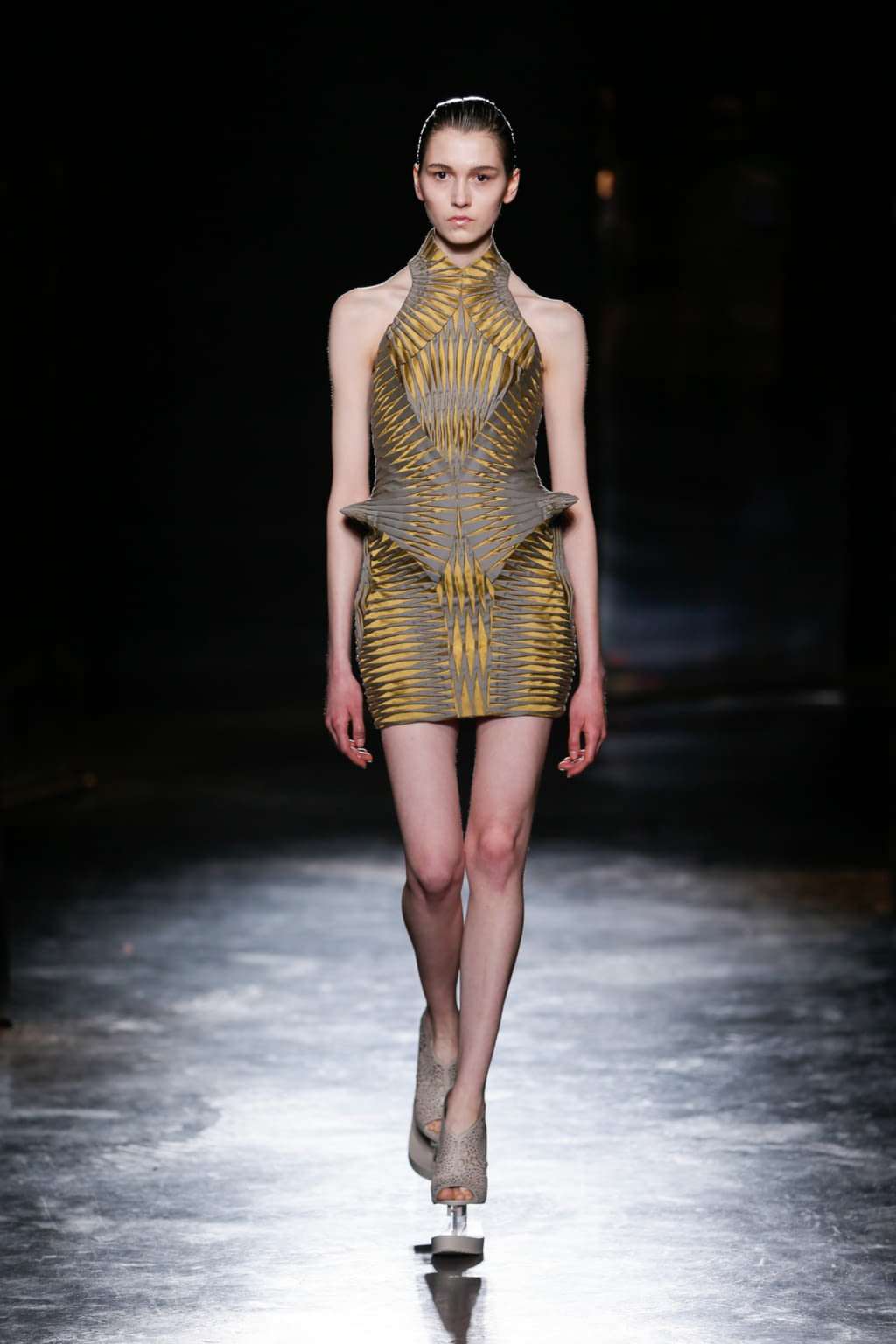 Fashion Week Paris Fall/Winter 2016 look 12 from the Iris Van Herpen collection 女装