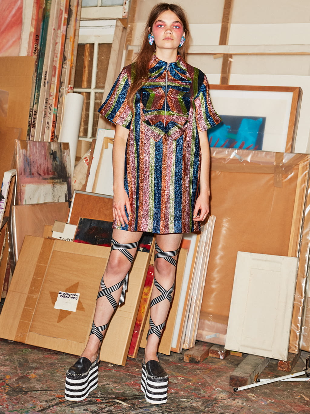 Fashion Week London Resort 2018 look 25 from the House of Holland collection womenswear