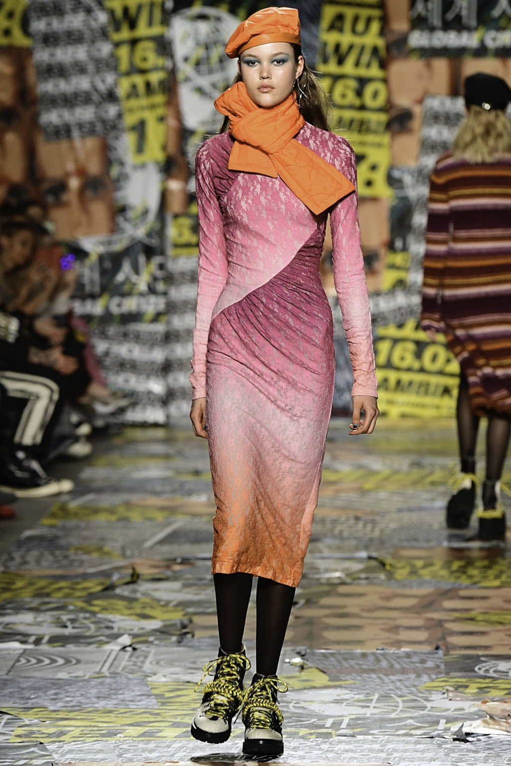 Fashion Week London Fall/Winter 2019 look 8 from the House of Holland collection 女装