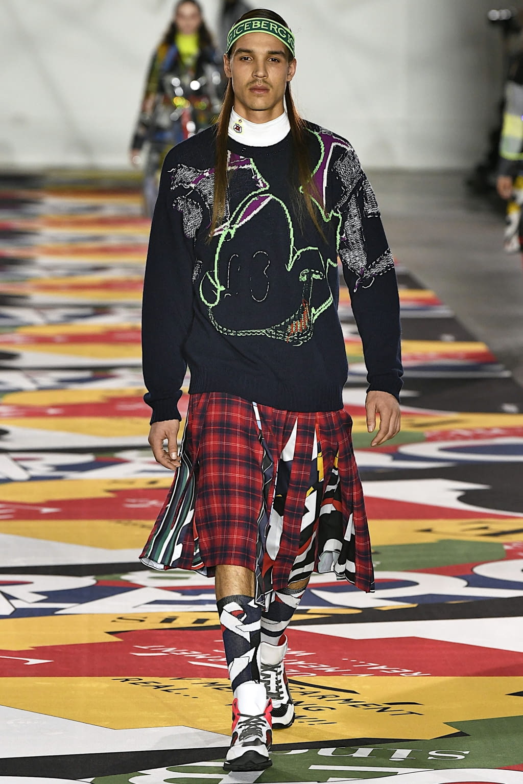 Fashion Week London Fall/Winter 2019 look 44 from the Iceberg collection 男装