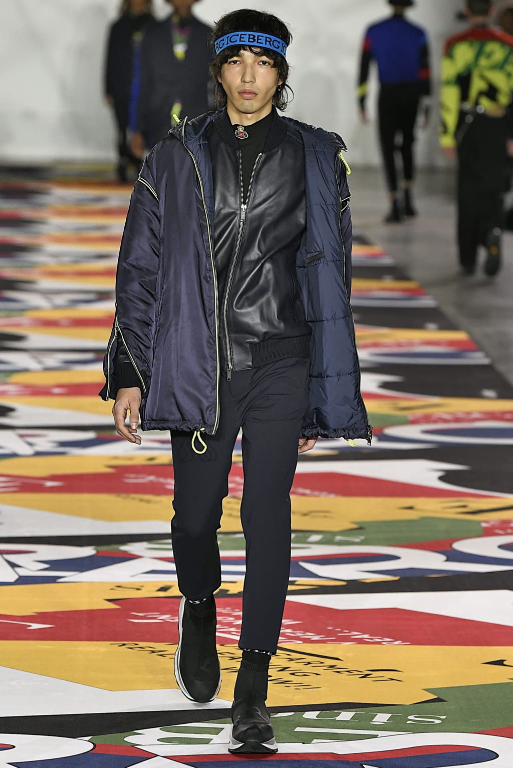 Fashion Week London Fall/Winter 2019 look 9 from the Iceberg collection menswear