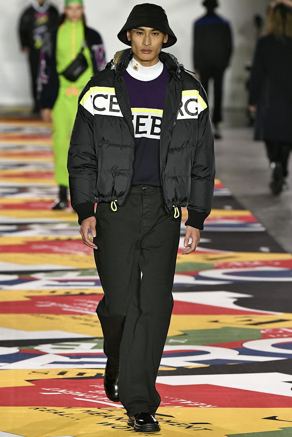 Fashion Week London Fall/Winter 2019 look 13 from the Iceberg collection 男装
