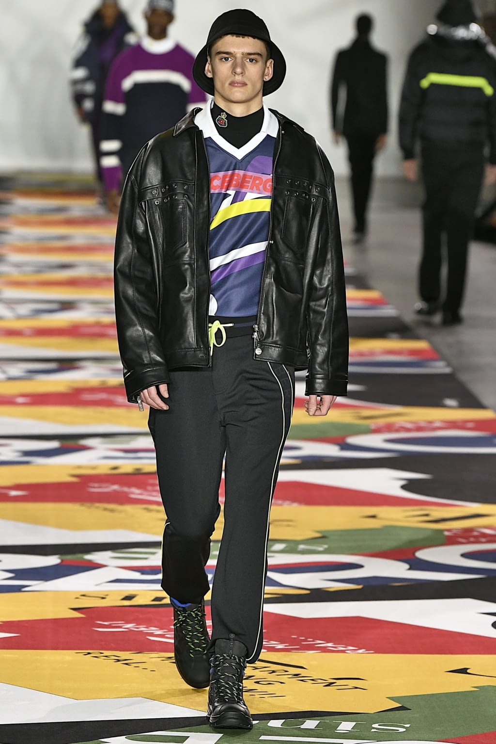 Fashion Week London Fall/Winter 2019 look 15 from the Iceberg collection menswear