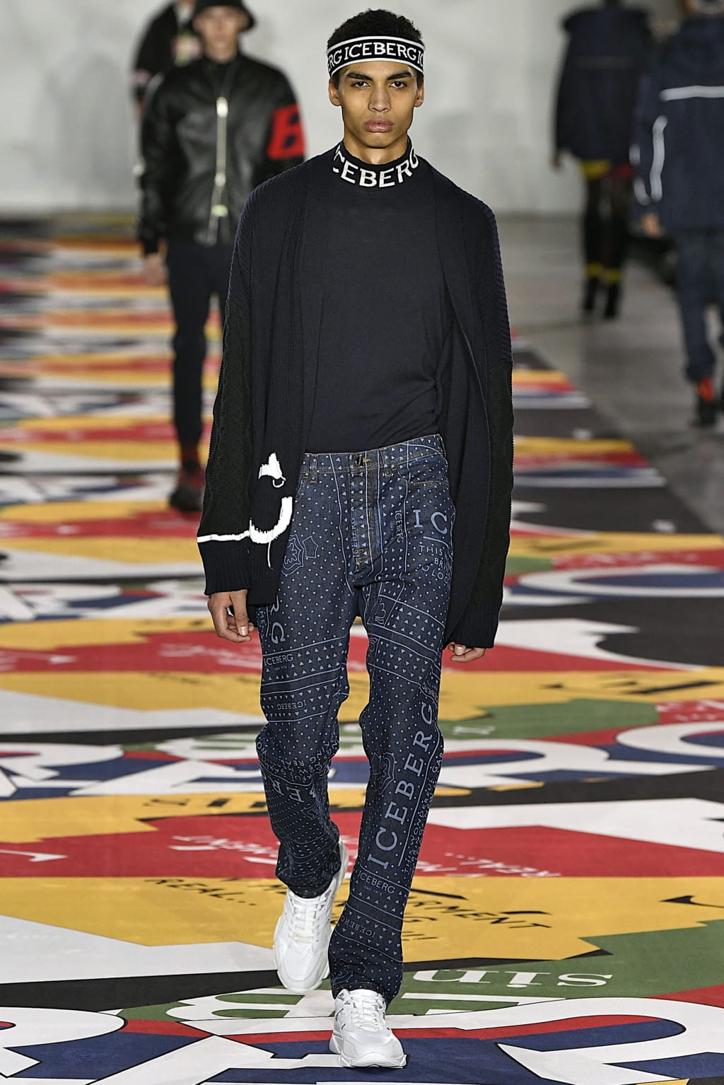 Fashion Week London Fall/Winter 2019 look 21 from the Iceberg collection 男装