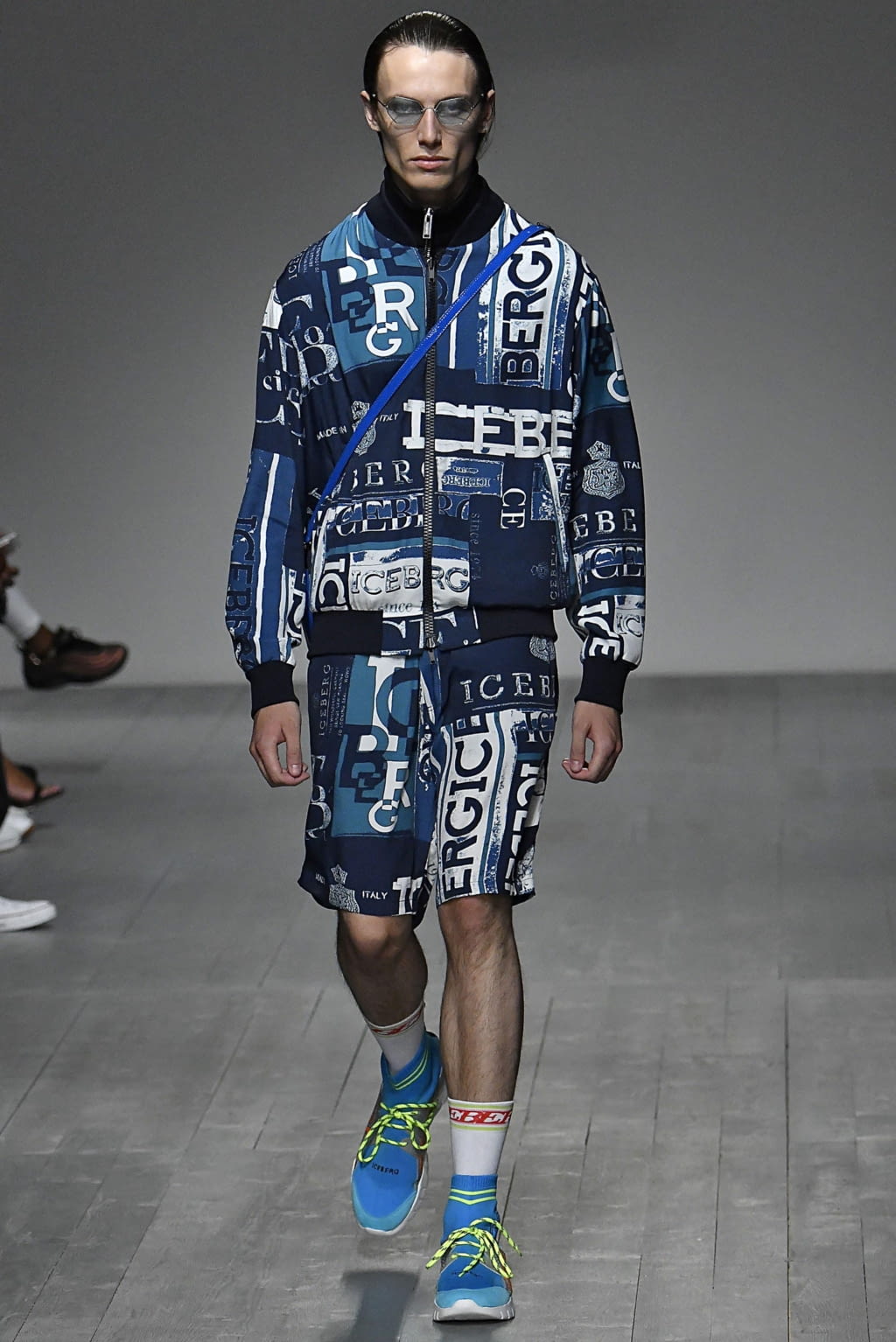 Fashion Week London Spring/Summer 2019 look 14 from the Iceberg collection 男装