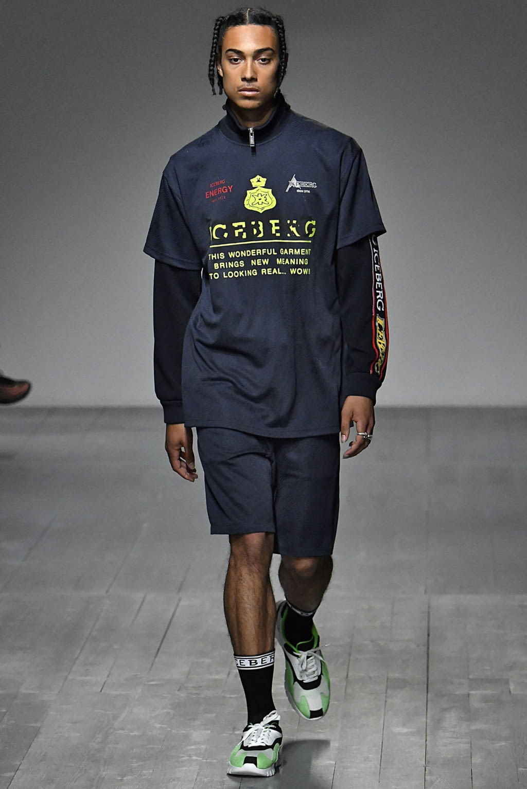 Fashion Week London Spring/Summer 2019 look 22 from the Iceberg collection menswear