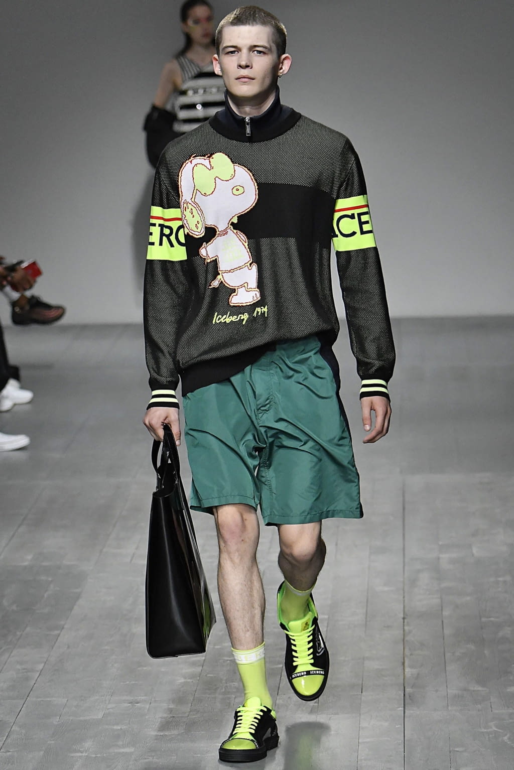 Fashion Week London Spring/Summer 2019 look 27 from the Iceberg collection 男装