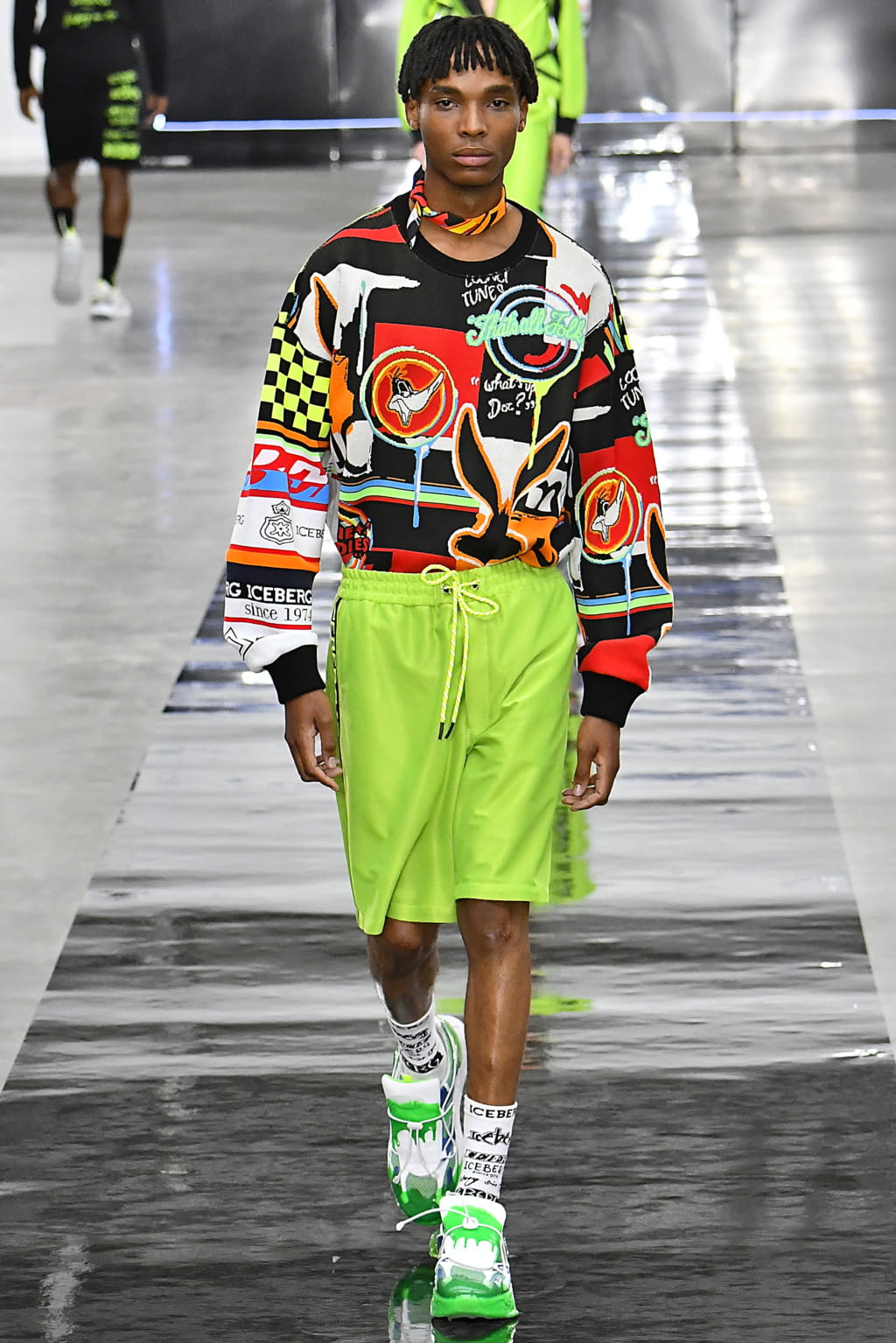 Fashion Week London Spring/Summer 2020 look 40 from the Iceberg collection 男装