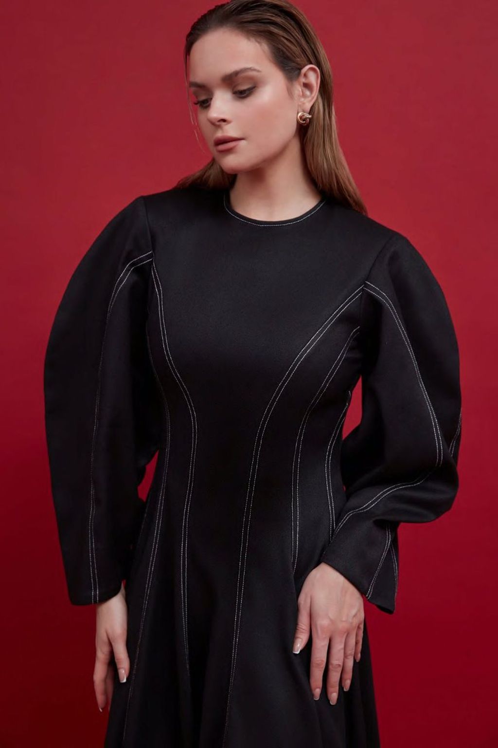 Fashion Week Paris Fall/Winter 2024 look 13 from the Mona Alshebil - Saudi 100 collection womenswear