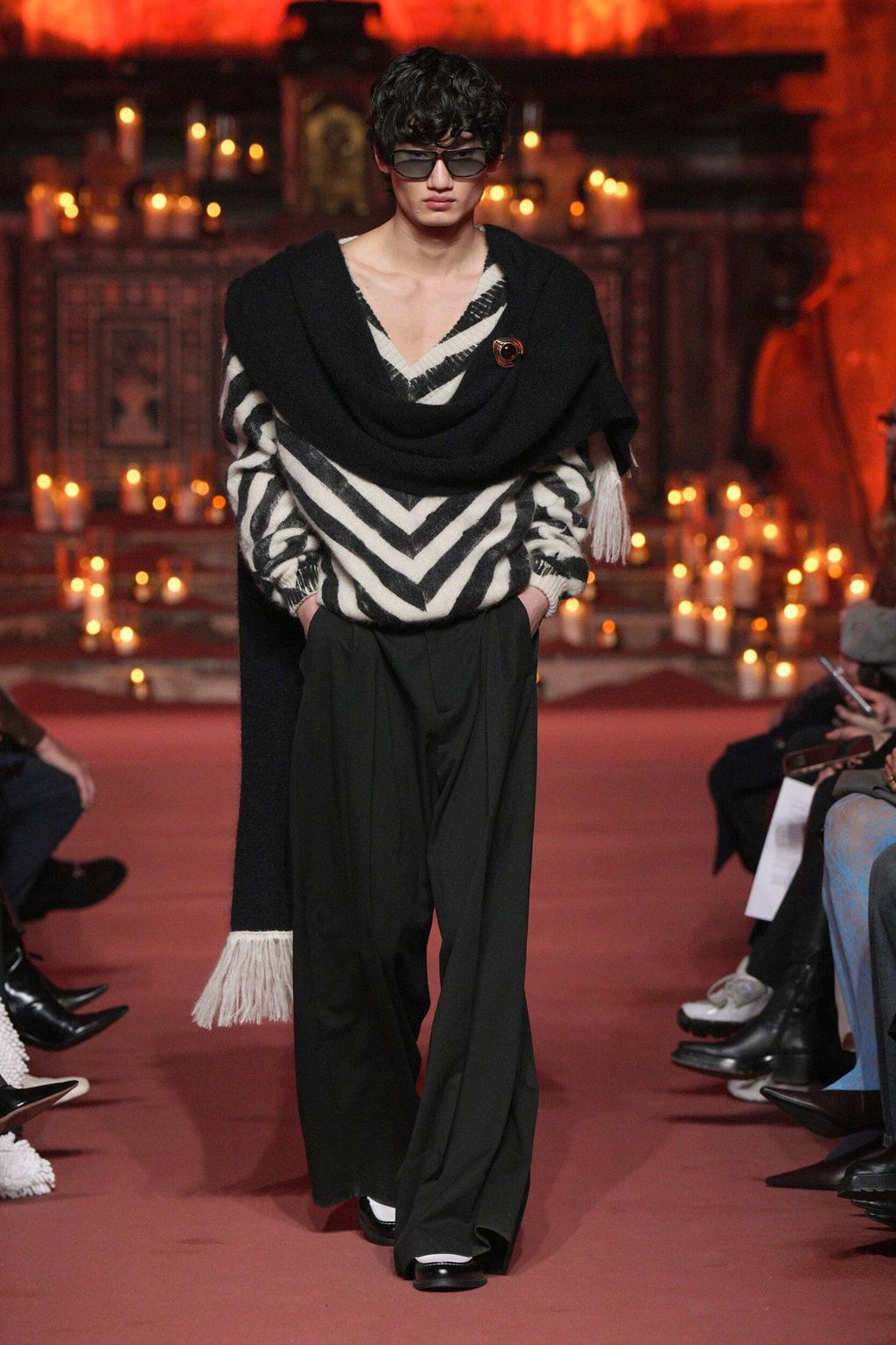 Fashion Week Milan Fall/Winter 2026 look 24 from the ROWEN ROSE collection menswear