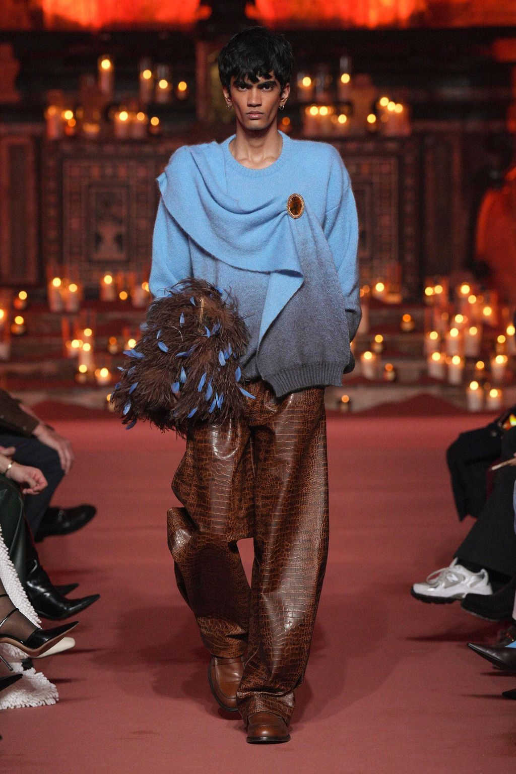 Fashion Week Milan Fall/Winter 2026 look 60 from the ROWEN ROSE collection menswear